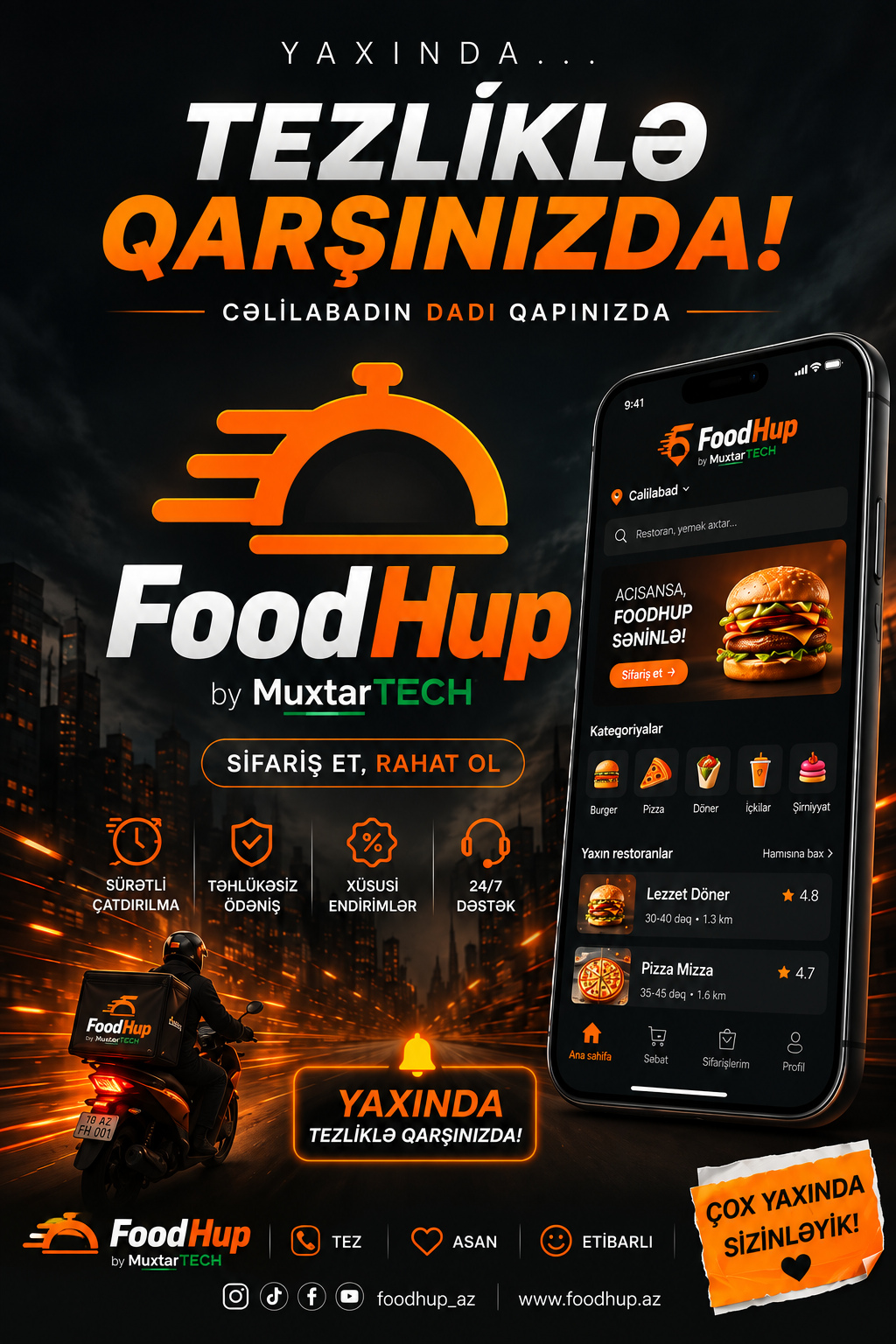 FoodHup Coming Soon project presentation