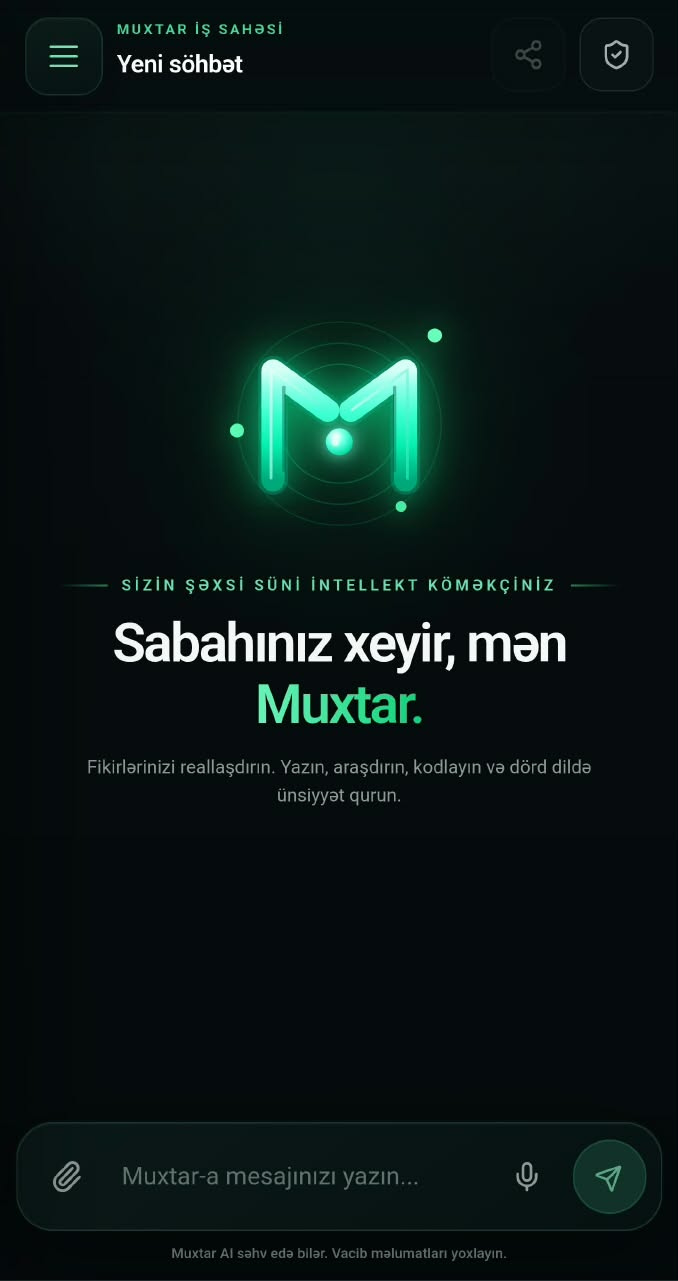 Muxtar AI application interface